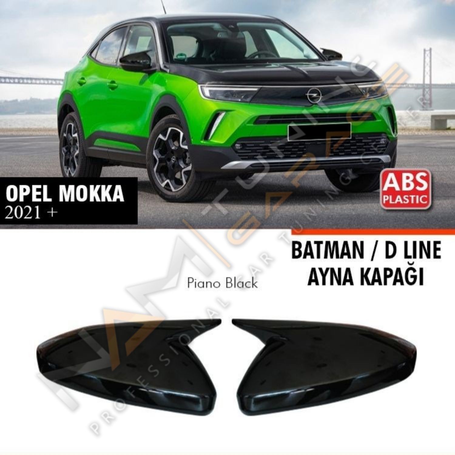 Opel Mokka Batman Yarasa Ayna Kapağı Piano Black / 2021 Sonrası
