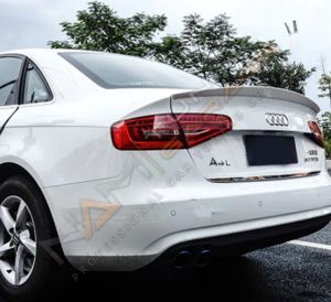 AUDİ A4 (2012-2015) IÇIN UYUMLU S4 SPOILER - PIANO BLACK (PARLAK SIYAH)