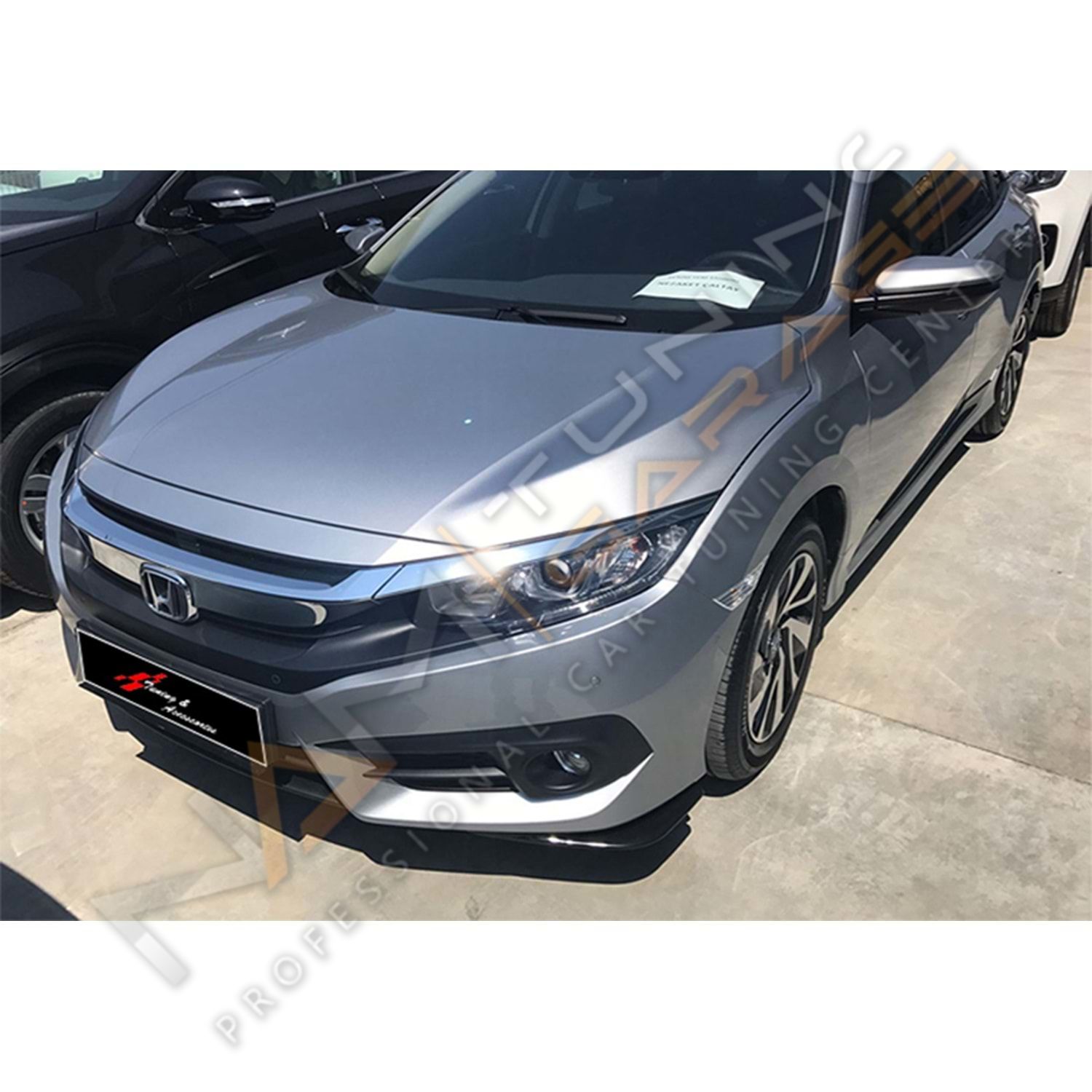 Honda Civci FC5 Ön Flap Takımı 2016-2021 Parlak Siyah