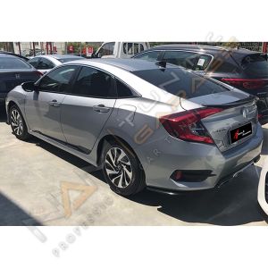 Honda Civci FC5 Arka Flap Takımı 2016-2021 Parlak Siyah