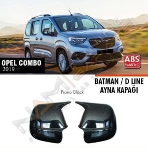 Opel Combo Batman Yarasa Ayna Kapağı Piano Black / 2019 Sonrası