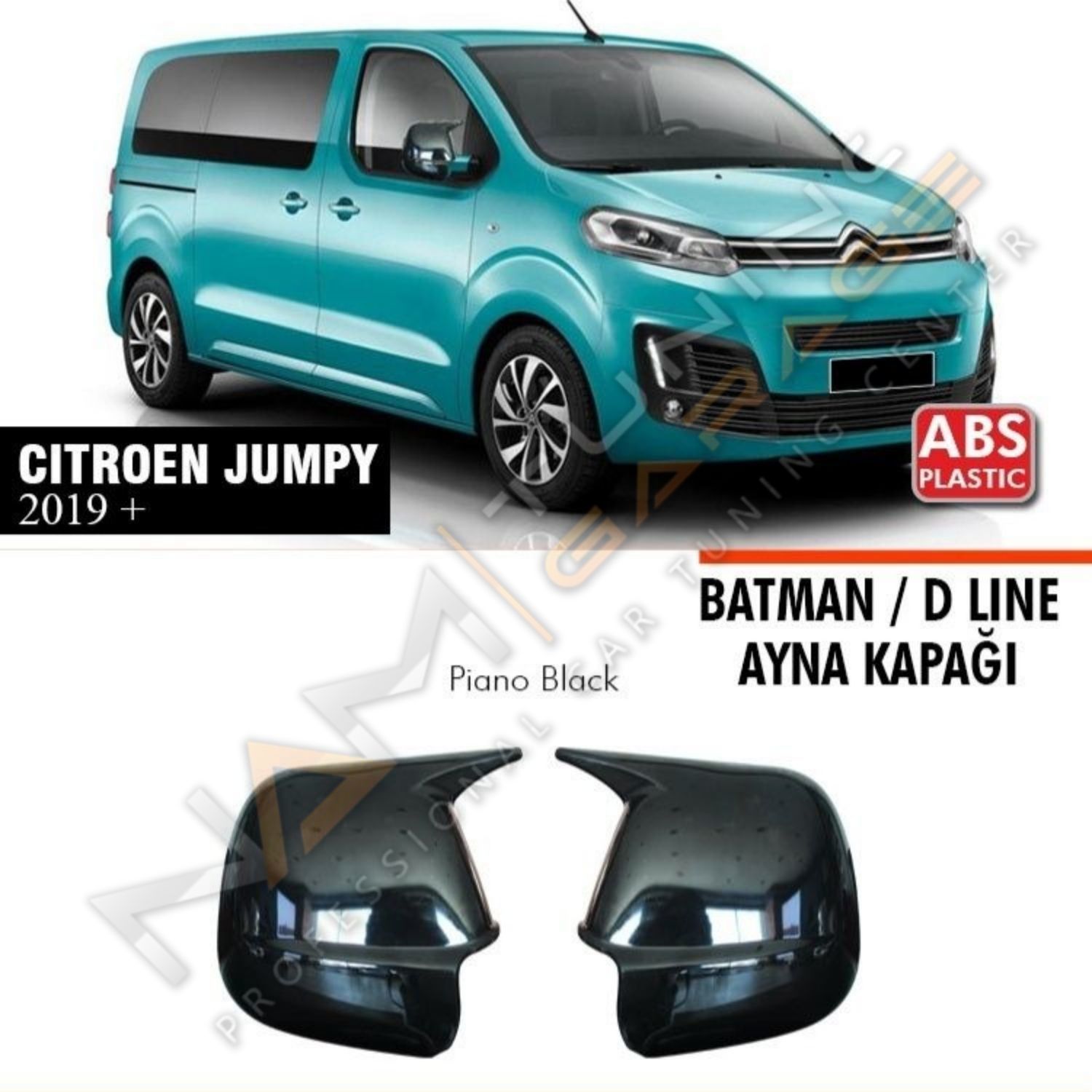 Citroen Jumpy Batman Yarasa Ayna Kapağı Piano Black / 2019 Sonrası