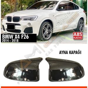 BMW X4 F26 Batman Yarasa Ayna Kapağı Piano Black / 2014 - 2018