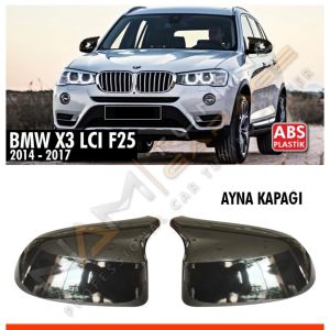 BMW X3 F25 Batman Yarasa Ayna Kapağı Piano Black / 2014 - 2017