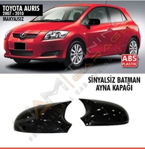 Toyota Auris E150 Batman Yarasa Ayna Kapağı Piano Black / 2006-2010 Sinyalsiz