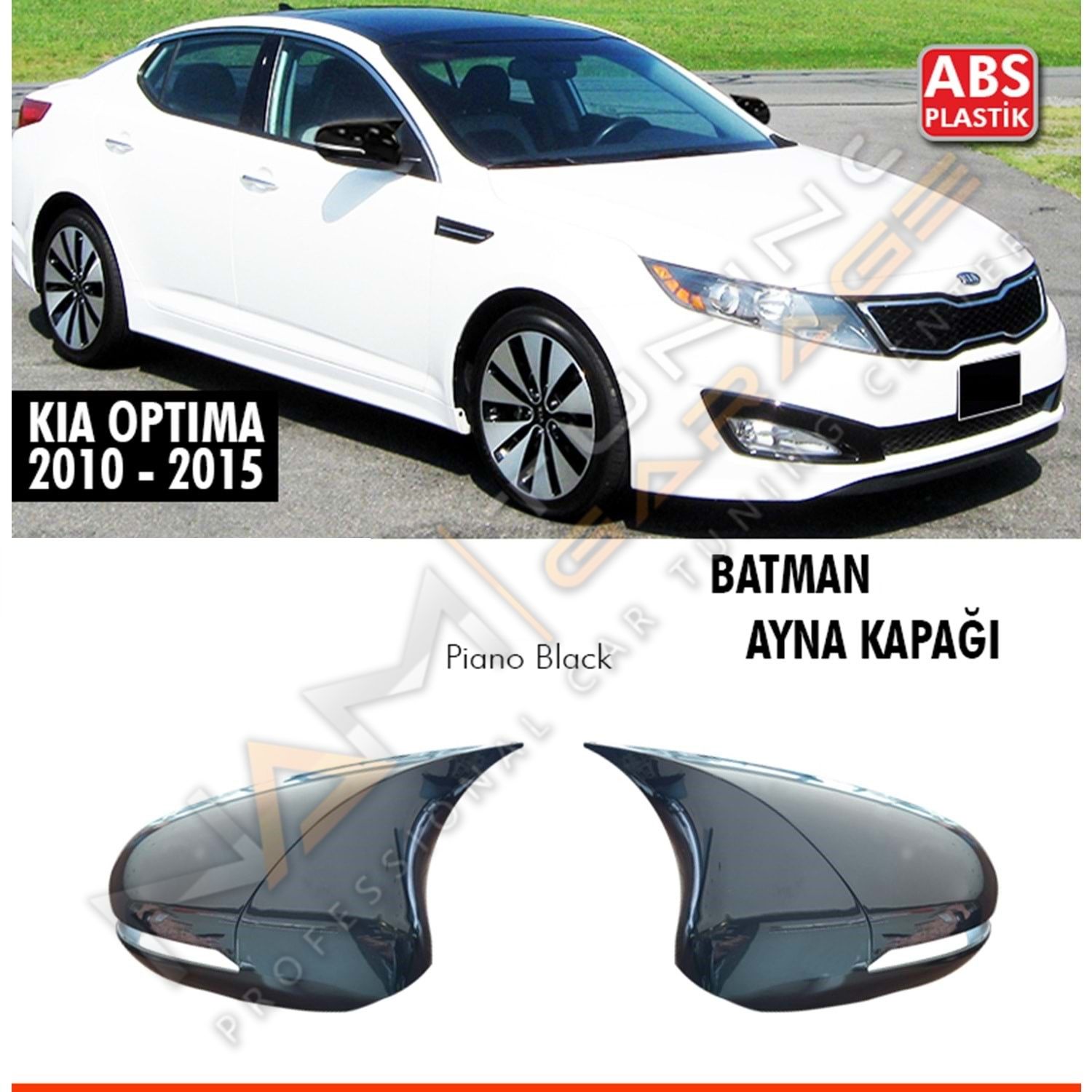 Kia Optima Batman Yarasa Ayna Kapağı Piano Black/ 2010 - 2015