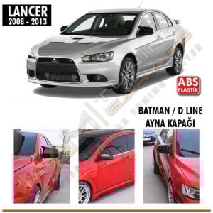 Mitsubishi Lancer Batman Yarasa Ayna Kapağı Piano Black / 2008-2013