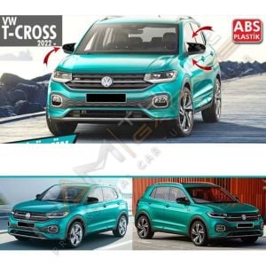 Vw T-Cross Batman Yarasa Ayna Kapağı Piano Black / 2017 sonrası