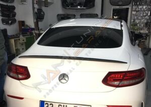 MERCEDES W205 C COUPE 2015-2018 IÇIN UYUMLU SPOILER PIANO BLACK
