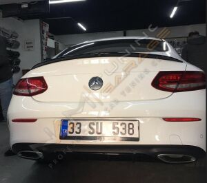 Mercedes W205 C Coupe 2015-2018 Spoyler Parlak Siyah