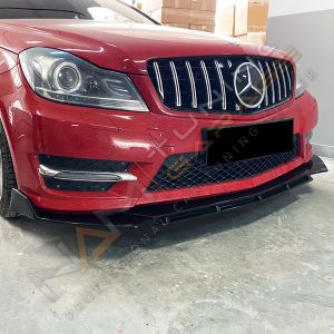 Universal Brabüs Ön Lip 3 parça Parlak Siyah Ayarlanabilir