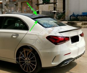 MERCEDES W177 A SERISI IÇIN UYUMLU CAM ÜSTÜ SPOILER PIANO BLACK