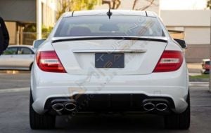 MERCEDES W204 2007-2014 C SERISI IÇIN UYUMLU AMG SPOILER - PIANO BLACK