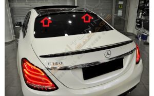 MERCEDES W205 2015-2021 C SERISI IÇIN UYUMLU CAM ÜSTÜ SPOILER - PIANO BLACK