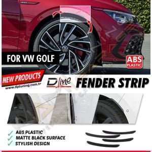 Golf 7 Çamurluk Flap Çıta 2012-2020 Mat Siyah