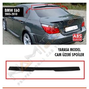 BMW E60 Cam Üstü Spoyler Yarasa Model Parlak Siyah 2003-2010 Spoiler