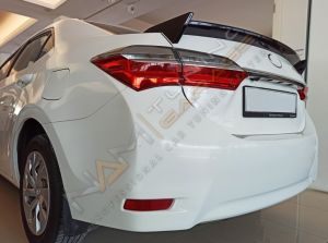 TOYATA COROLLA 2014-2018 IÇIN UYUMLU SPOILER-TRD GENIS KENAR (PIANO BLACK)