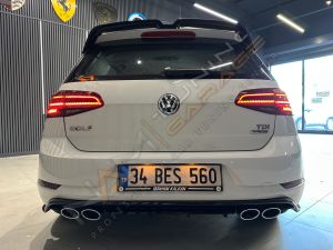 Golf 8 Oettinger Spoyler 2019+ Spoiler Plastik Parlak Siyah