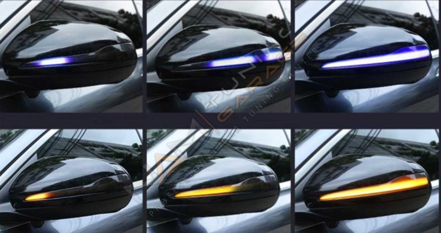 MERCEDES W205 W213 W222 X253 W447 AYNA SİNYALİ LED MAVİ SELAMLAMALI