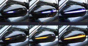 MERCEDES W205 W213 W222 X253 W447 AYNA SİNYALİ LED MAVİ SELAMLAMALI