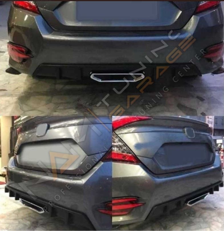 HONDA CIVIC FC5 2016-2020 IÇIN UYUMLU DIFUZOR SI MODEL