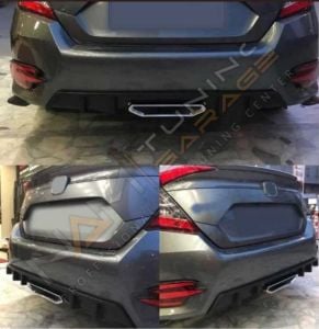 HONDA CIVIC FC5 2016-2020 IÇIN UYUMLU DIFUZOR SI MODEL