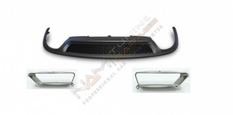 AUDİ A6 2012-2014 IÇIN UYUMLU 2015+ FACELIFT DIFÜZÖR ( PIANO BLACK)