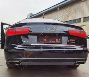 AUDİ A6 2012-2014 IÇIN UYUMLU 2015+ FACELIFT DIFÜZÖR ( PIANO BLACK)