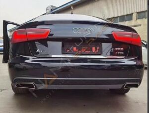 AUDİ A6 2012-2014 IÇIN UYUMLU 2015+ FACELIFT DIFÜZÖR ( PIANO BLACK)