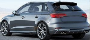 AUDİ A3 2016-2020 HATCHBACK IÇIN UYUMLU S3 DIFUZOR