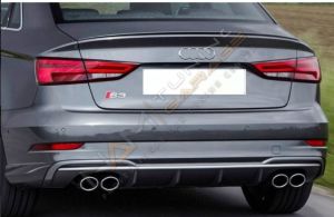 AUDİ A3 2016-2020 SEDAN IÇIN UYUMLU S3 DIFÜZÖR EGZOZ SETI
