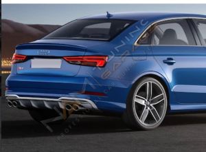 AUDİ A3 2016-2020 SEDAN IÇIN UYUMLU S3 DIFÜZÖR EGZOZ SETI