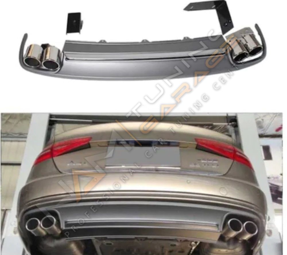 AUDİ A4 2012-2015 IÇIN UYUMLU S4 DIFÜZÖR & EGZOZ SETI (NORMAL TAMPON İÇİN)