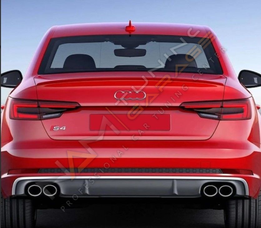 AUDİ A4 2016-2019 IÇIN UYUMLU S4 DIFÜZÖR VE EGZOZ SETI