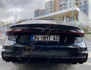 AUDİ A7 IÇIN UYUMLU S7 DIFÜZÖR VE EGZOZ SETI 2018-2021 (S-LINE DONANIM IÇIN)