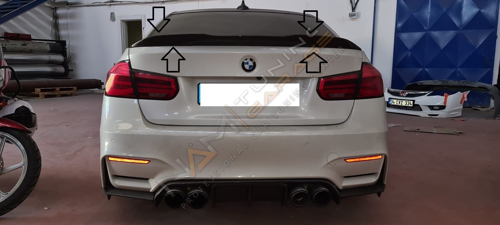 BMW F30 PSM SPOİLER PLASTİK BOYASIZ