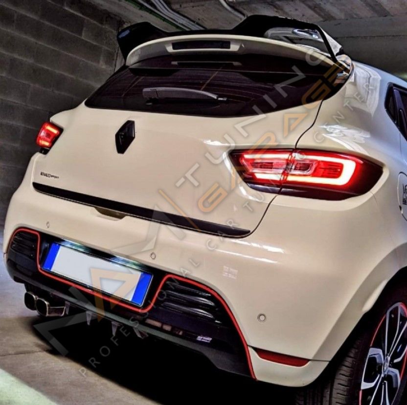 Renault 2012 - 2019 Clio 4 - Rs V Cup Style - Spoiler plastik boyasız