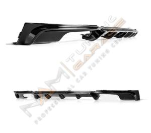 BMW F30 2012-18 M DİFÜZÖR SAĞ -SOL ÇİFT ÇIKIŞ PİANO BLACK ABS PLASTİK