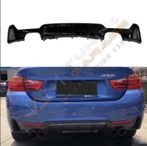 BMW F32 -F36 SAĞ SOL ÇİFT ÇIKIŞ DİFÜZÖR ABS PİANO BLACK