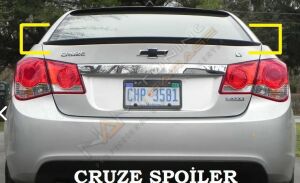 CHEVROLET CRUZE BAGAJ ÜSTÜ SPOİLER FİBER BOYALI