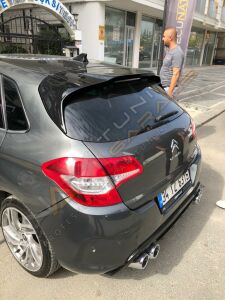 CİTROEN  C4 BAGAJ ÜSÜ SPOİLER FİBE0R BOYALI