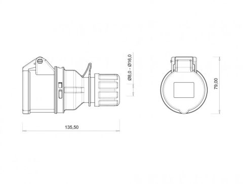 Bemis 4*16a Cee Norm Trifaze Uzatma Prizi BC1-1504-2312