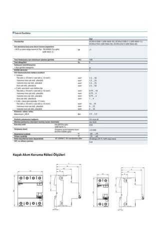 Siemens 3*25A  30mA  400V (3 Faz+Nötr) Kaçak Akım Koruma Rölesi