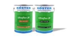 KÖSTER Ultraflex-2K Bitüm-Poliüretan Esaslı, İki Bileşenli  ve Çok Elastik Likit Su Yalıtımı
