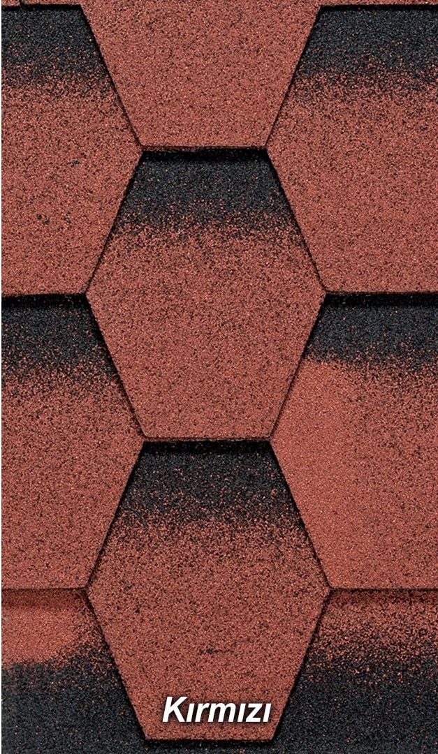BTM Shingle Galaksi Modern Kırmızı