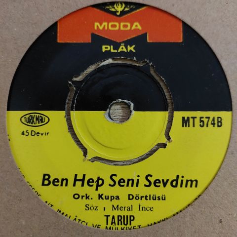 Tarup – Susma Susma Susma / Ben Hep Seni Sevdim 45LİK PLAK