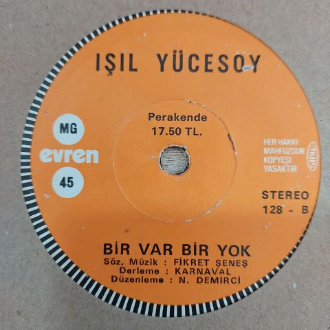 IŞIL YÜCESOY - BİRİ VAR BİRİ YOK 45LİK PLAK