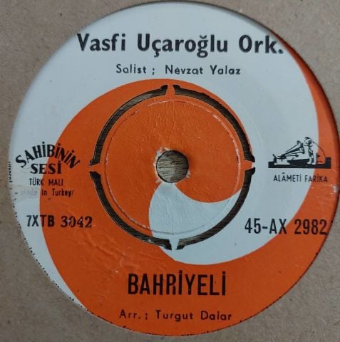 Vasfi Uçaroğlu Orkestrası – Bahriyeli / Olacak Ah Olacak 45LİK PLAK