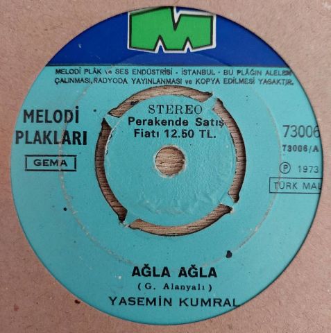 Yasemin Kumral – Ağla Ağla / Aşkını Söyle 45LİK PLAK
