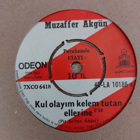 MUZAFFER AKGÜN - KUL OLAYIM KELEM TUTAN ELLERİNE 45LİK PLAK